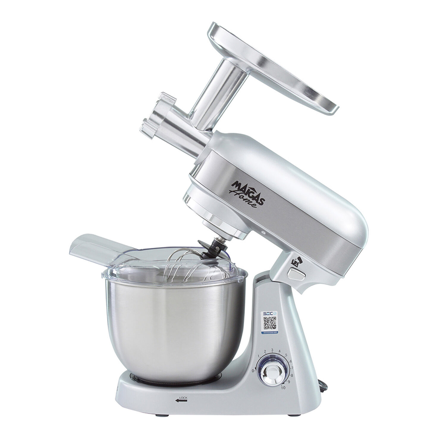 Batidora Inox Lorenzza 5 Litros + Molino De Carne image number 1.0