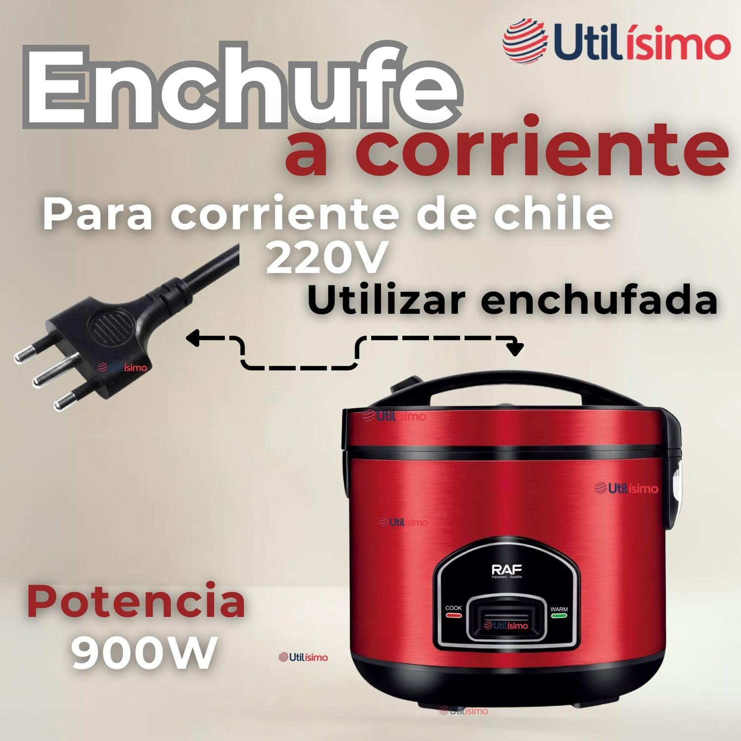 Olla Arrocera Multifuncional El&eacute;ctrica 5 Litros 900w De Potencia image number 6.0