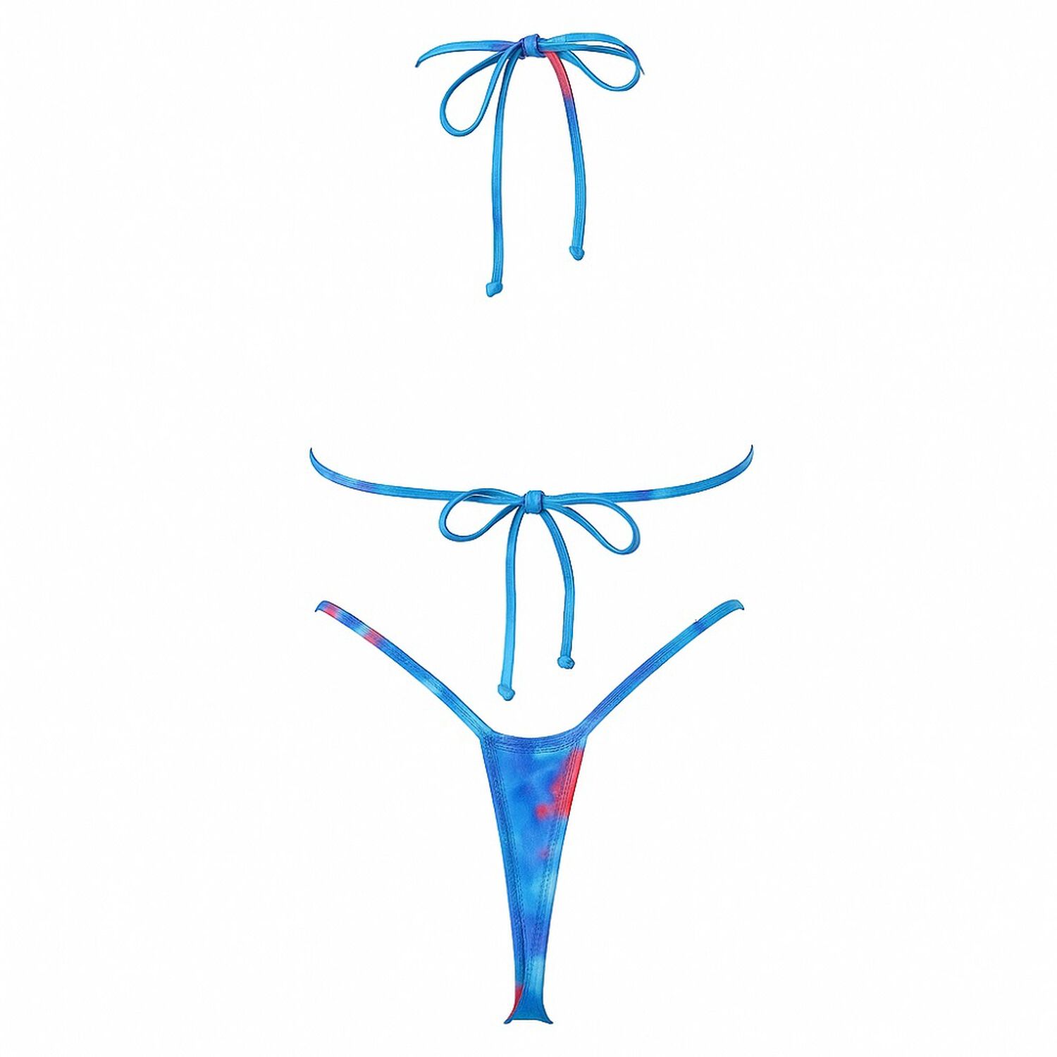Traje Ba&ntilde;o Bikini Micro Tri&aacute;ngulo Con Estampado Muy Sexi image number 2.0