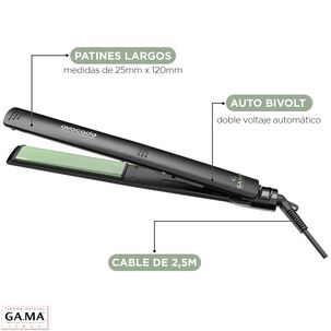 Plancha Avocado Ceramic Ion + Nano Silver Gama Negro Con Verde 230c