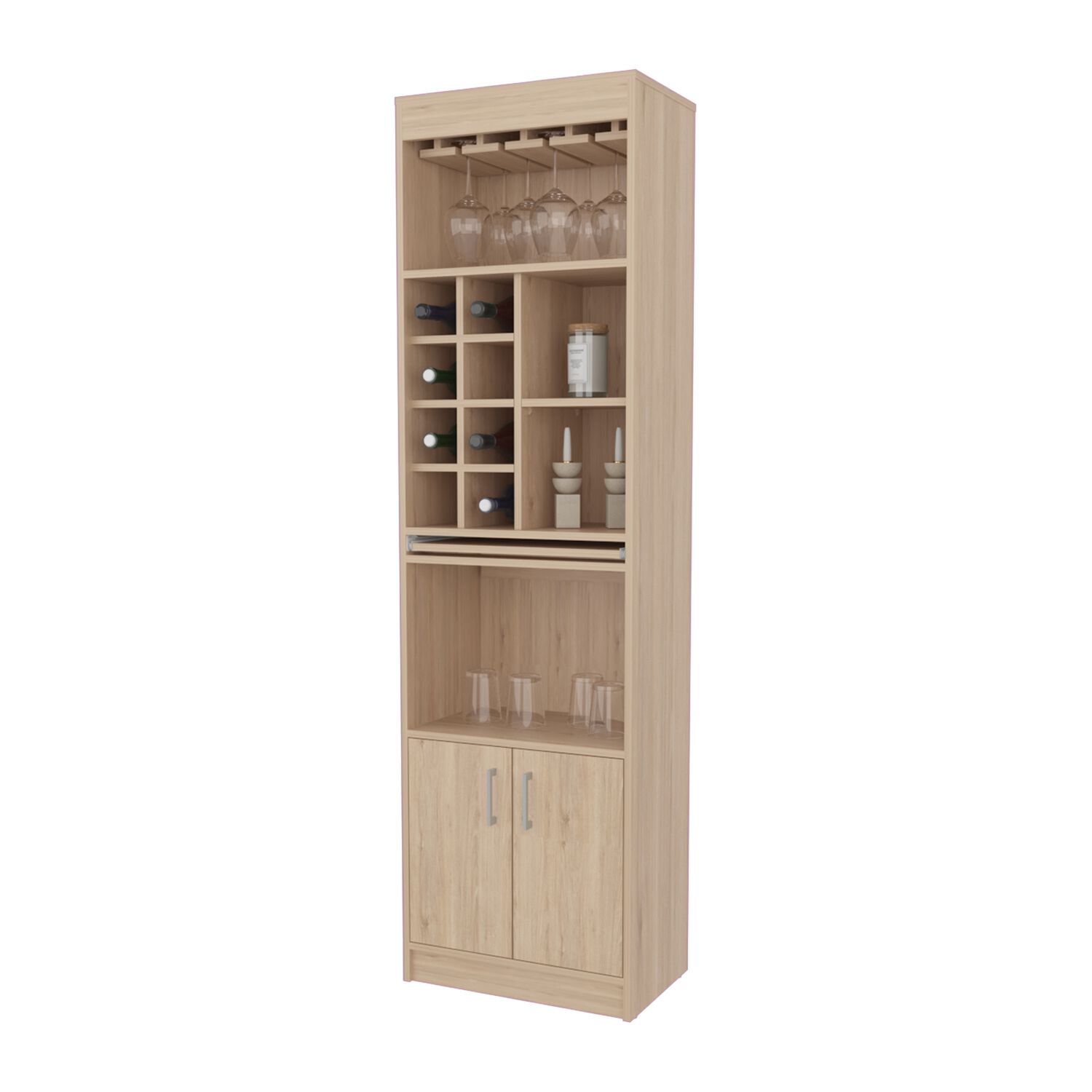 Bar Alto 8 Botelleros Repisa Extensible Fm-012 image number 2.0