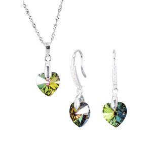 Conjunto Romance Cristales Genuinos Vitral Medium