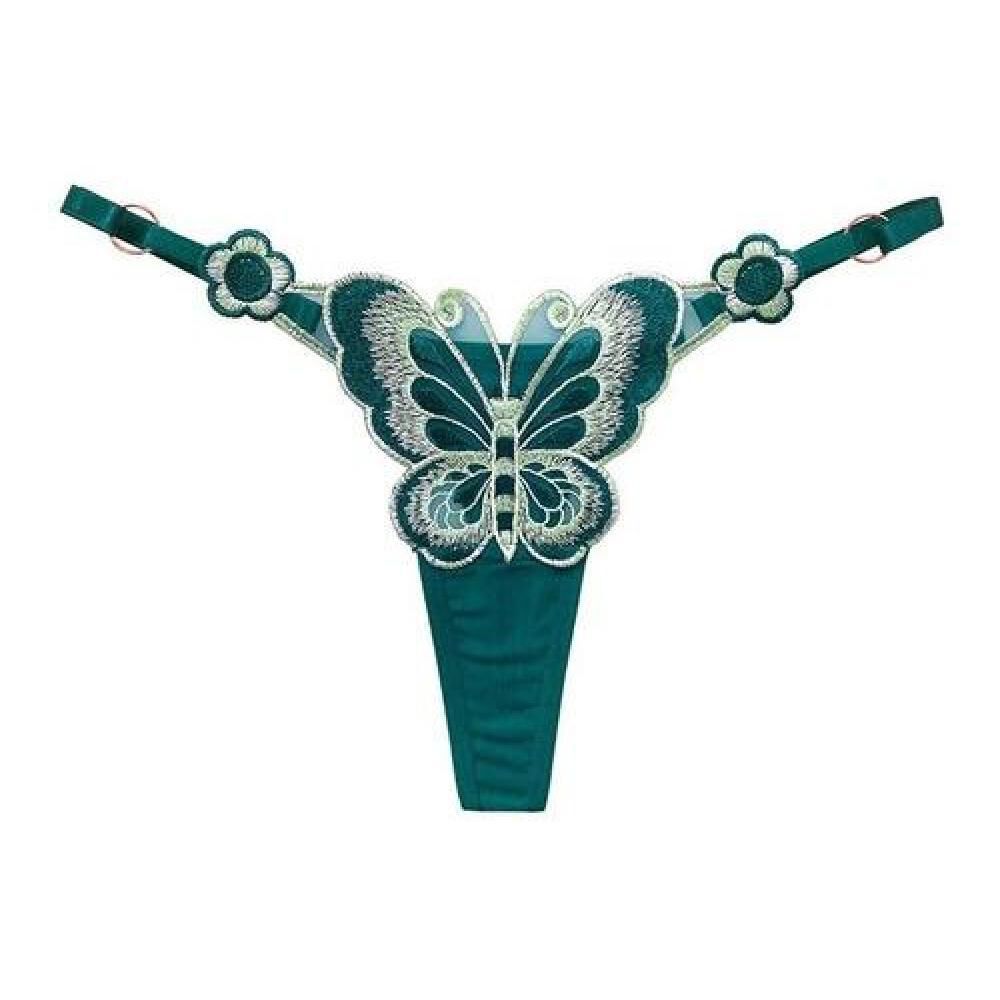 Colaless Bordado Mariposa, Cinta Ajustable Lenceria Exotica image number 8.0