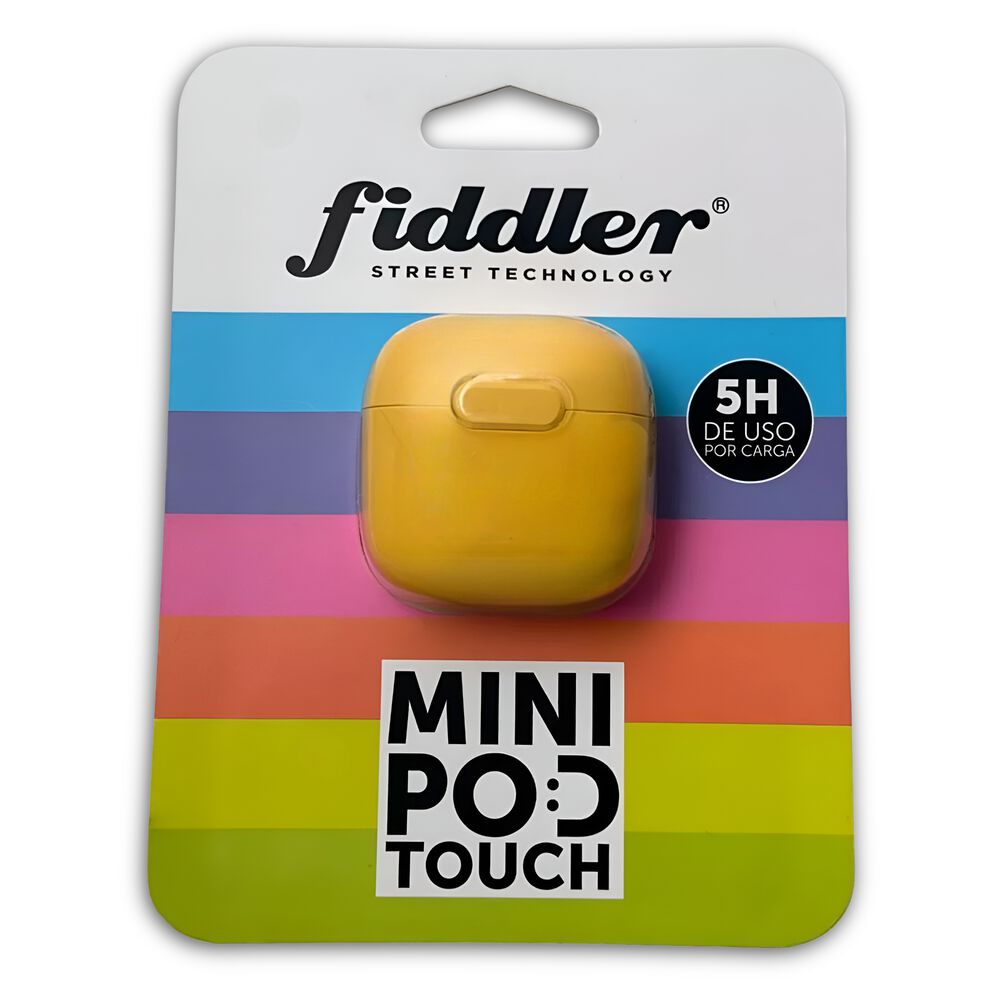 Audifonos In Ear Bluetooth Fiddler Mini Amarillo Android Ios image number 1.0