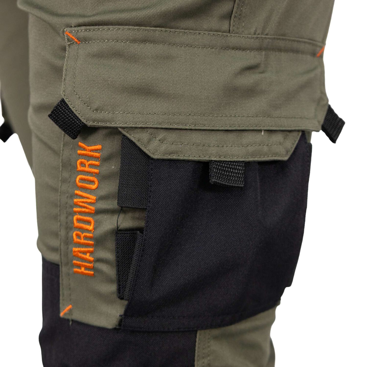 Pantal&oacute;n Cargo Hw Dakota Spandex Verde Oliva image number 5.0