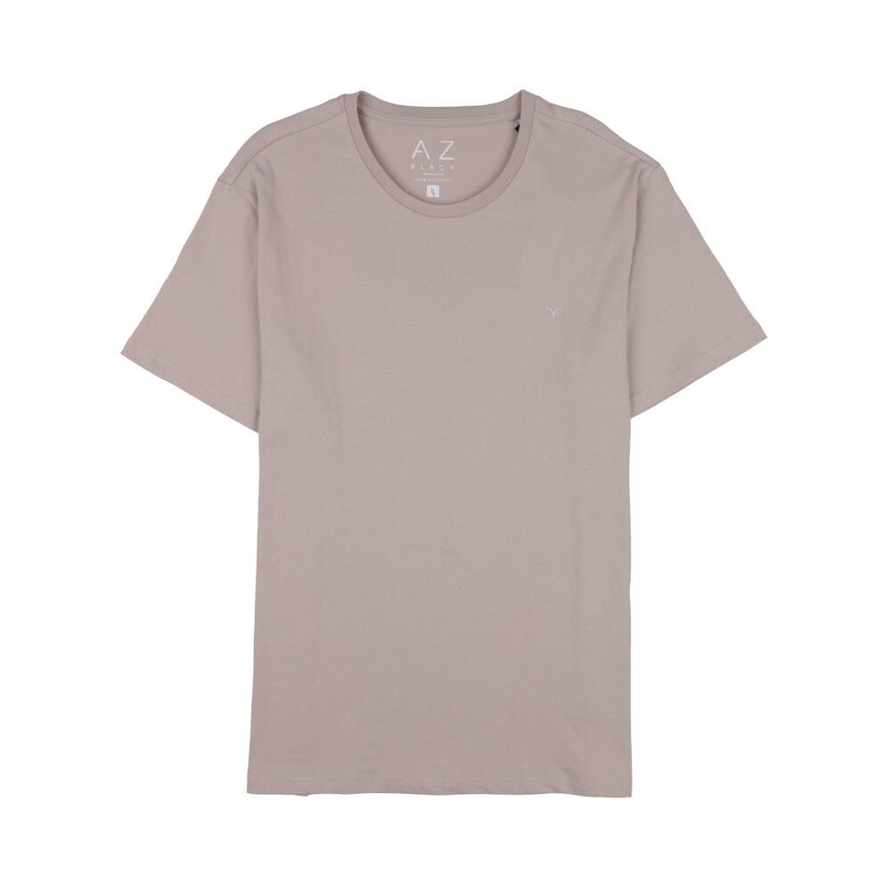 Polera Básica Slim Manga Corta Cuello Redondo Hombre Az Black image number 0.0