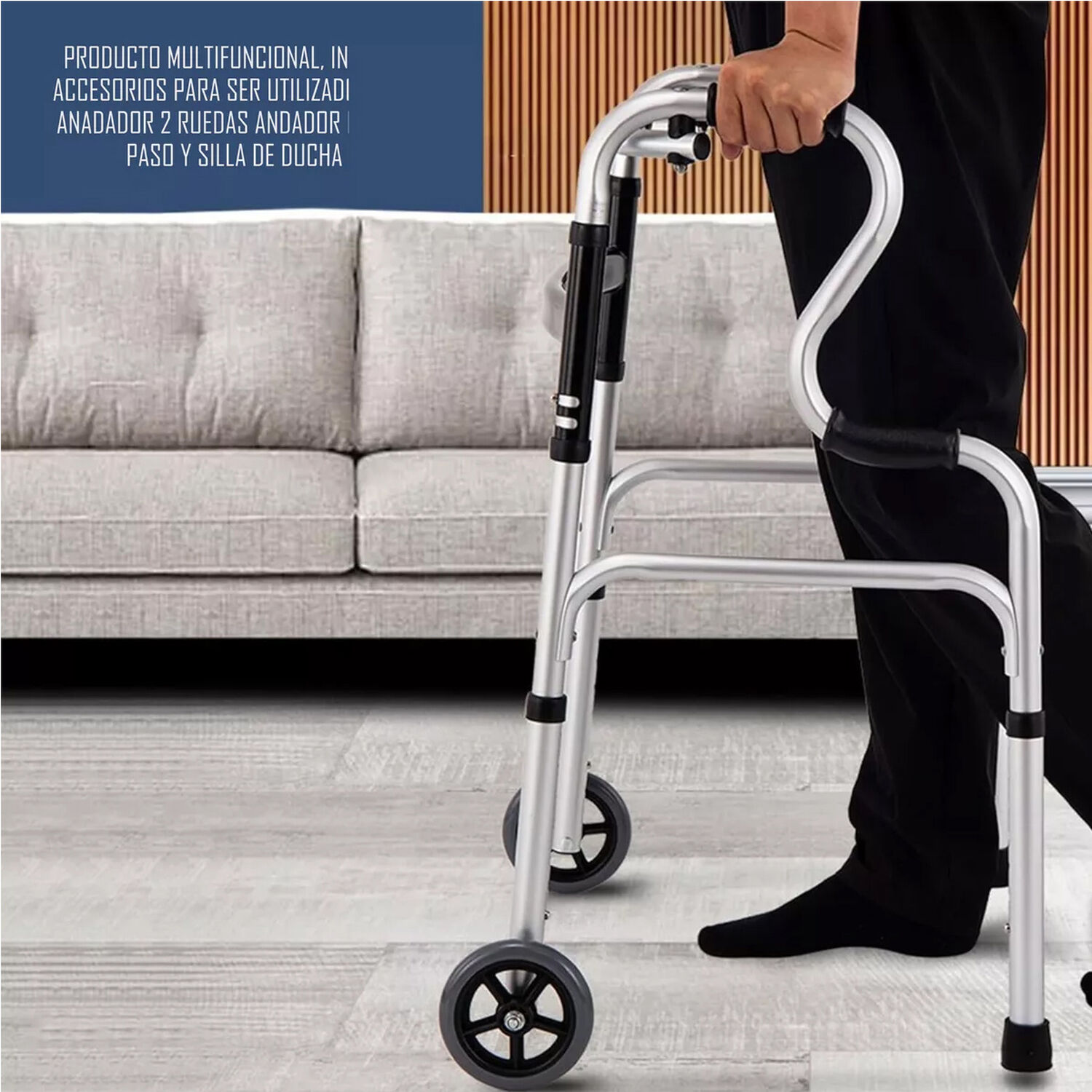 Andador Burrito Silla De Ducha Plegable 3 En 1 Portatil 804e image number 4.0