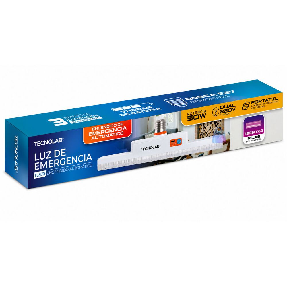 L&aacute;mpara Emergencia Led 50w Recargable Usb-c Sos - Ps image number 2.0