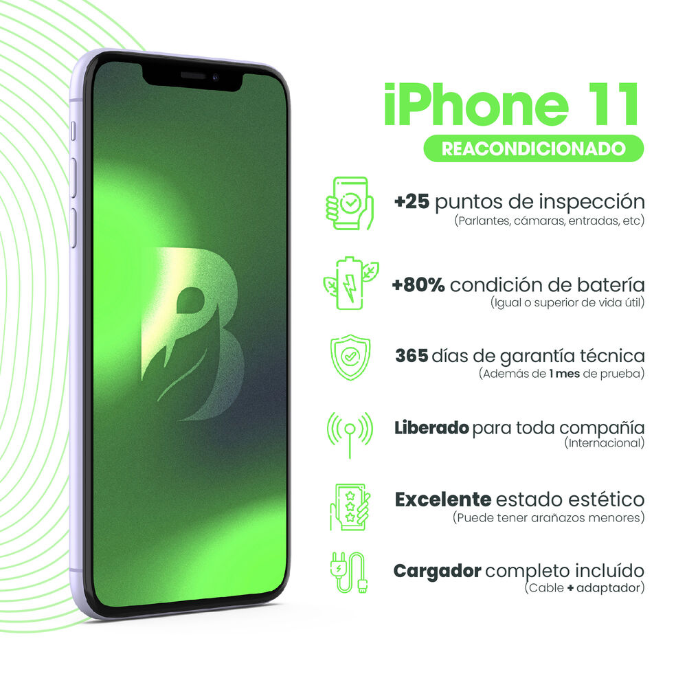 Iphone 11 64gb - Morado Recondicionado image number 5.0