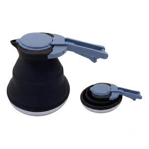 Tetera Plegable Camping Outdoor Uso Diario Negra
