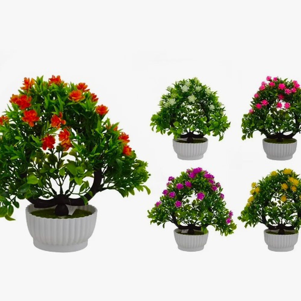 Planta Bonsái Camelia De Espuma Artificial Macetero 25cm image number 2.0