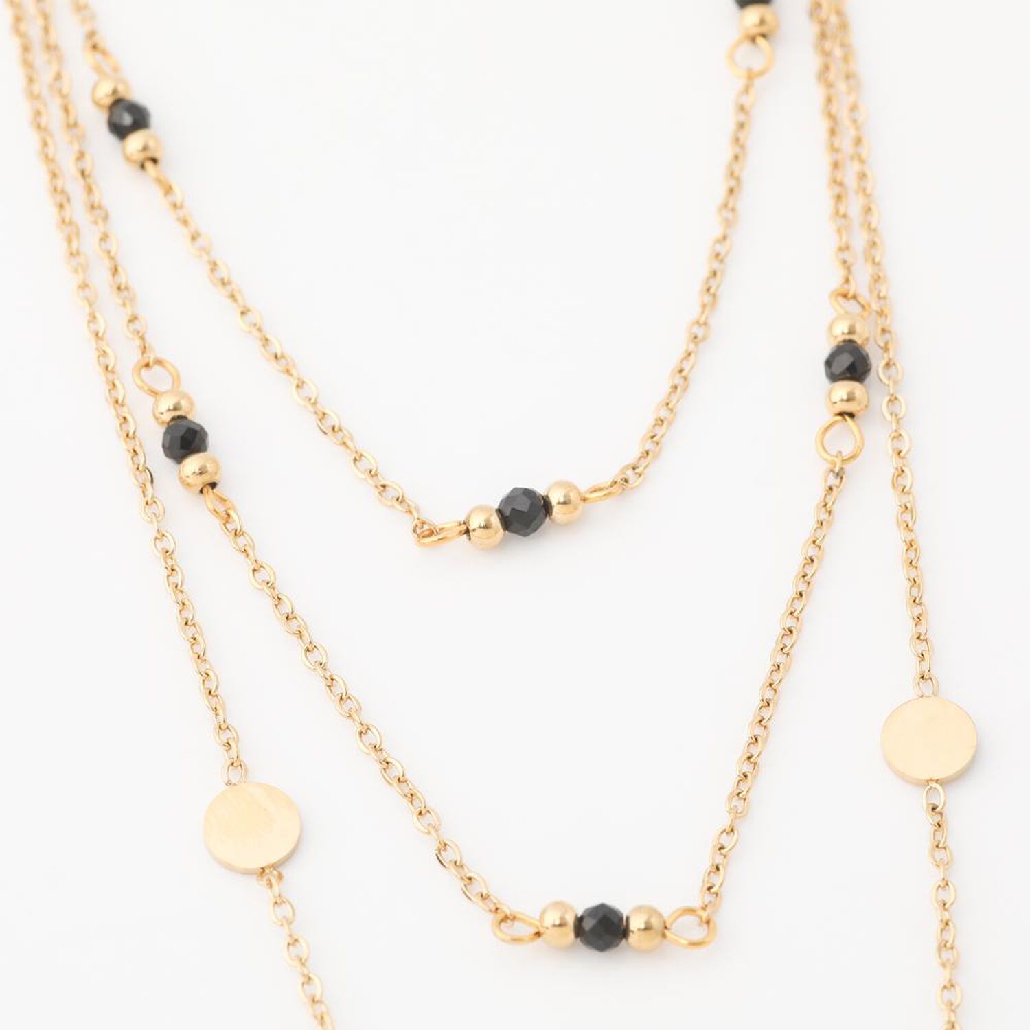 Collar Doble 19v69 Italia Dorado Mujer Stne171 image number 1.0