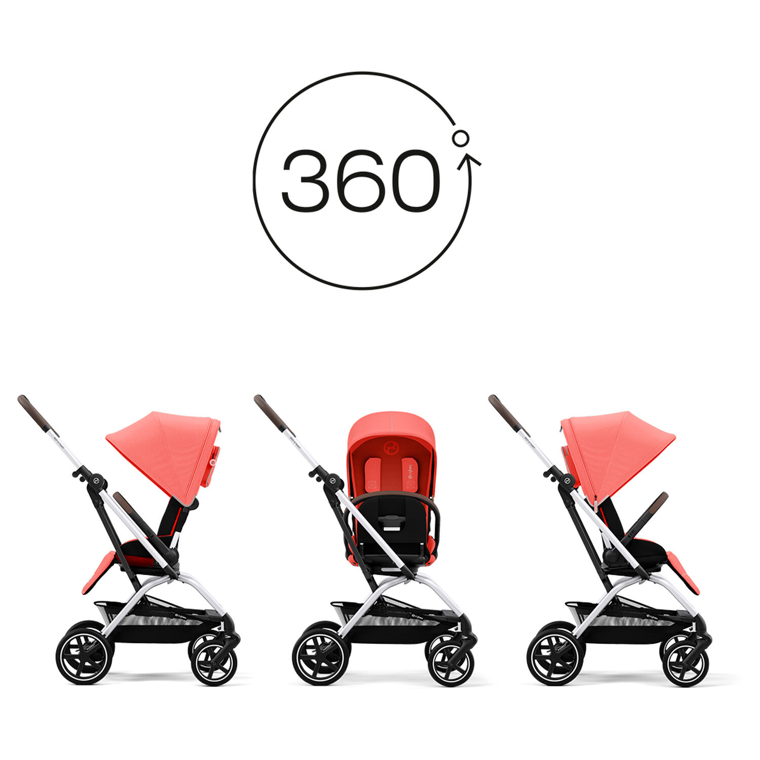 Coche Compacto Eezy S Twist Plus Slv Hibiscus Red image number 6.0