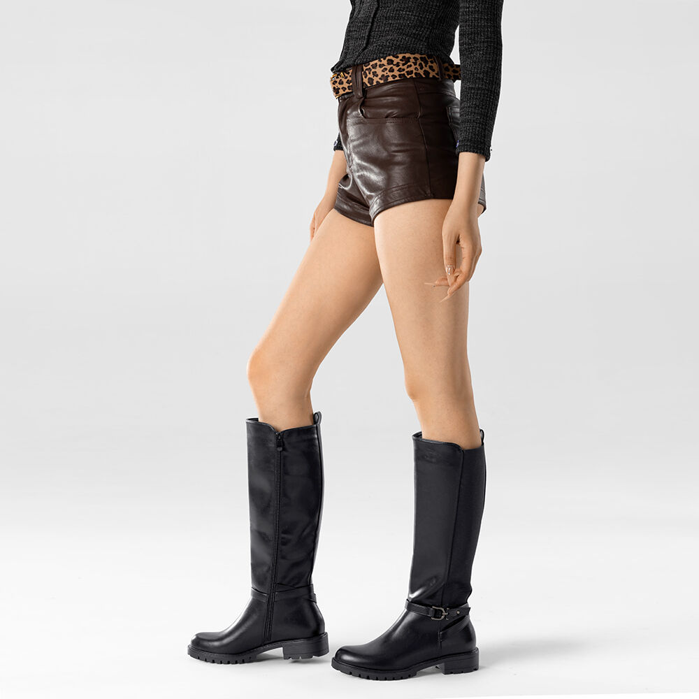 Bota Casual Mujer Vintage Moda Eco Cuero Comodo Weide Qbm13 image number 2.0