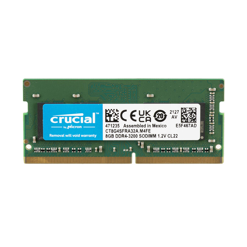Crucial - 8gb Ddr4 3200 Mhz Sodimm Memory Module (1 X 8 Gb) image number 0.0
