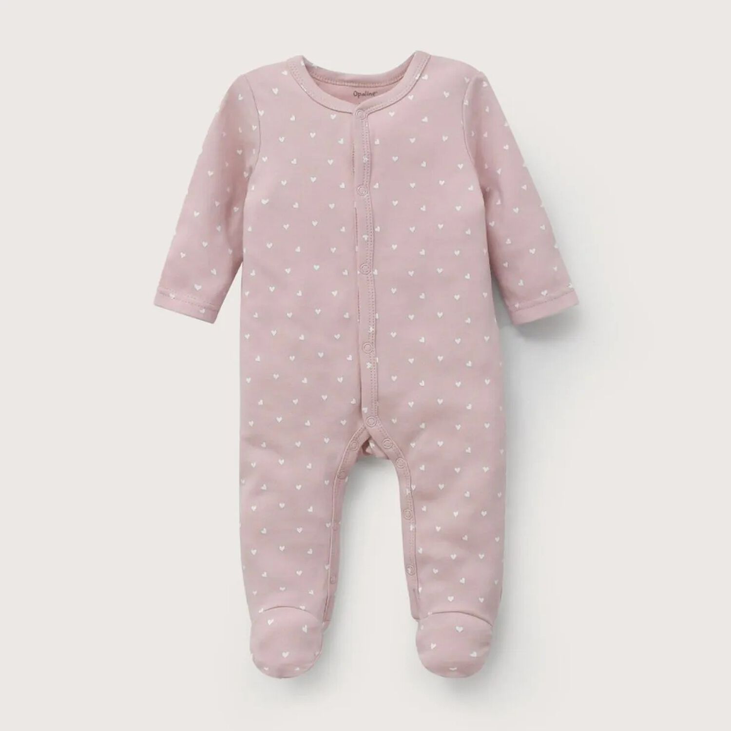 Pack 5 Piezas Rosa Viejo Con Corazones Beb&eacute; Mujer 06 Meses Opaline image number 2.0