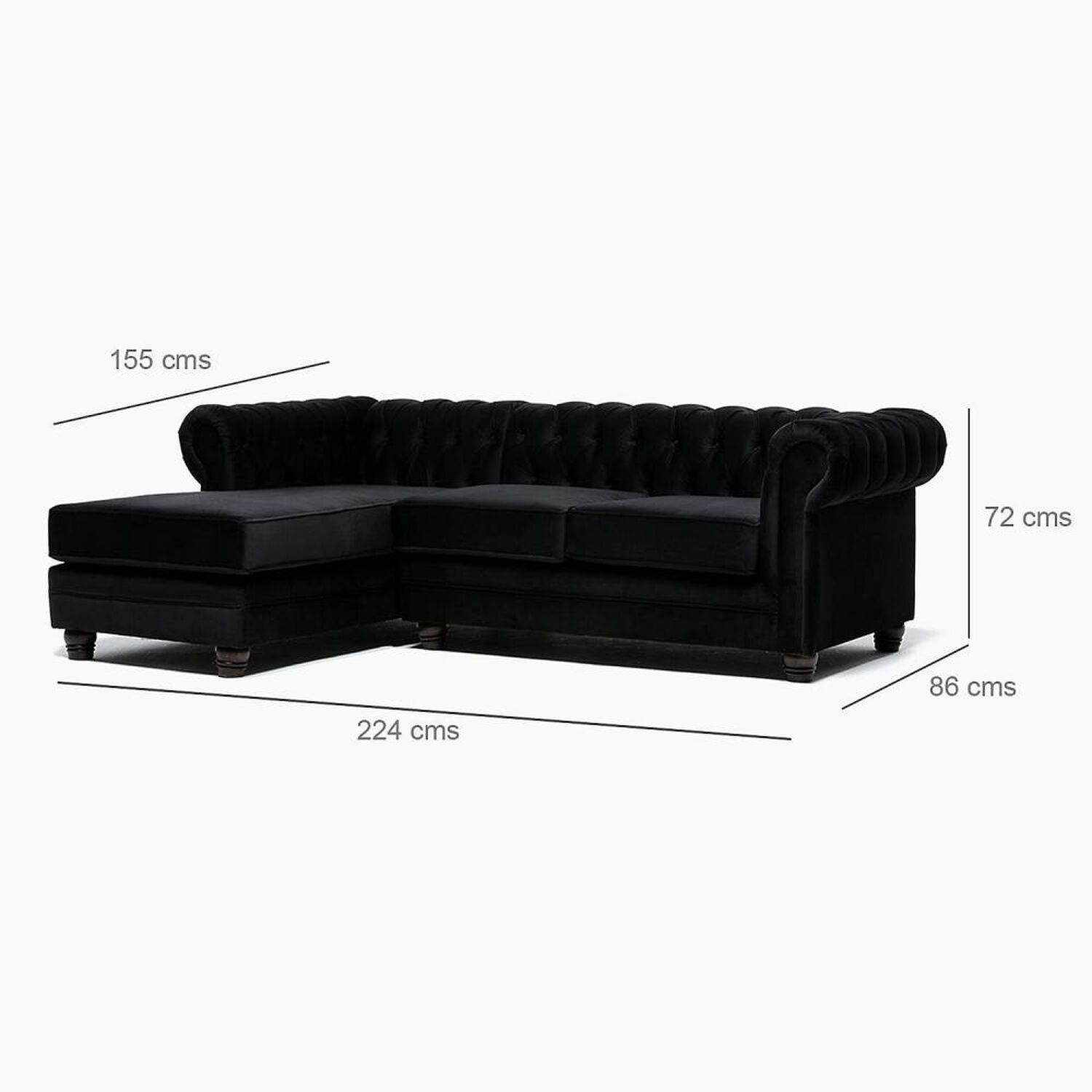 Sof&aacute; Seccional Barra Design Chesterfield Izquierdo / 4 Cuerpos image number 1.0