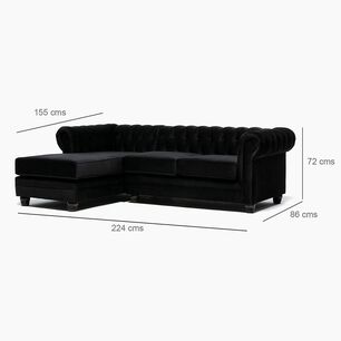 Sof&aacute; Seccional Barra Design Chesterfield Izquierdo / 4 Cuerpos