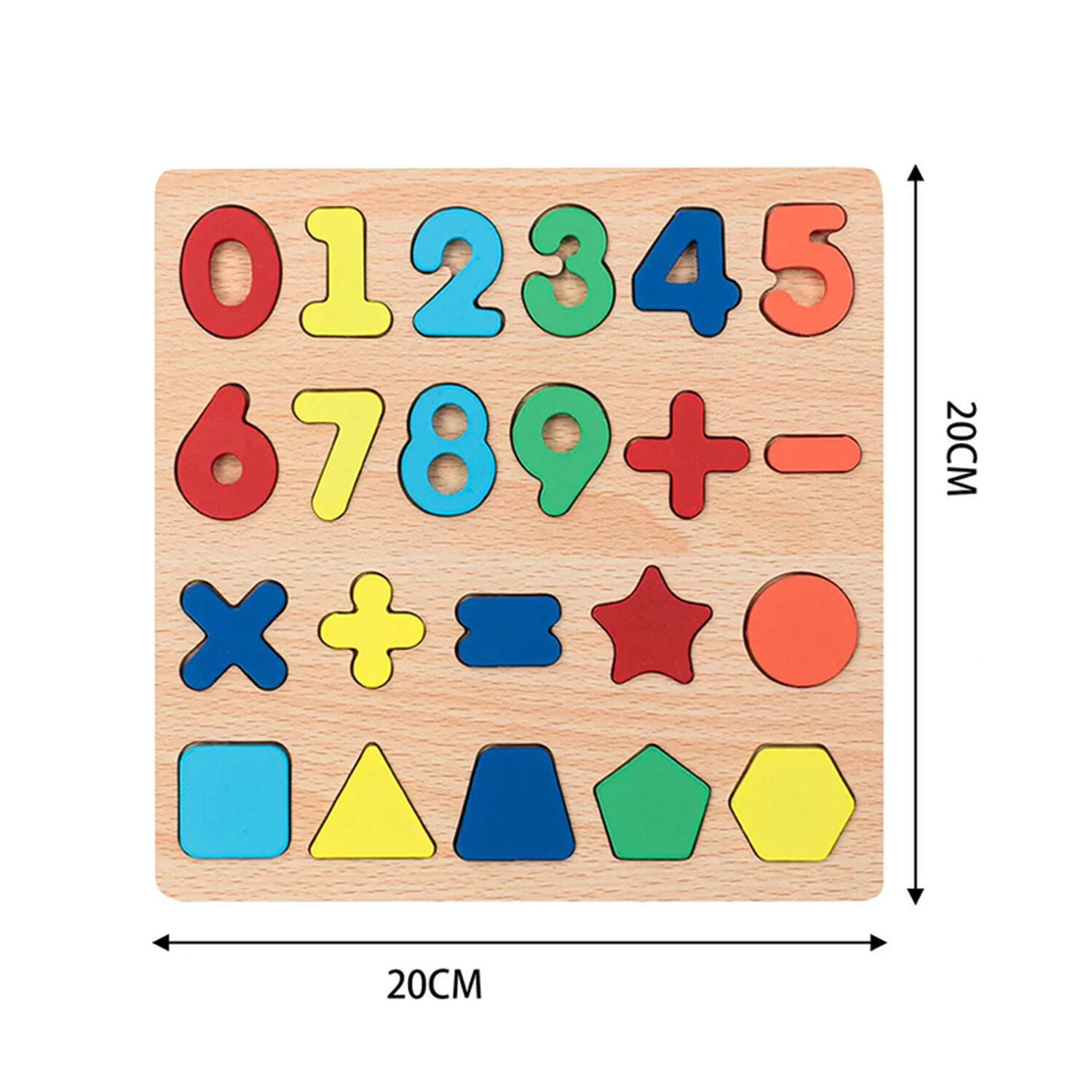 Puzzle Encaje De Madera Letras Abecedario Numeros Didactico image number 1.0