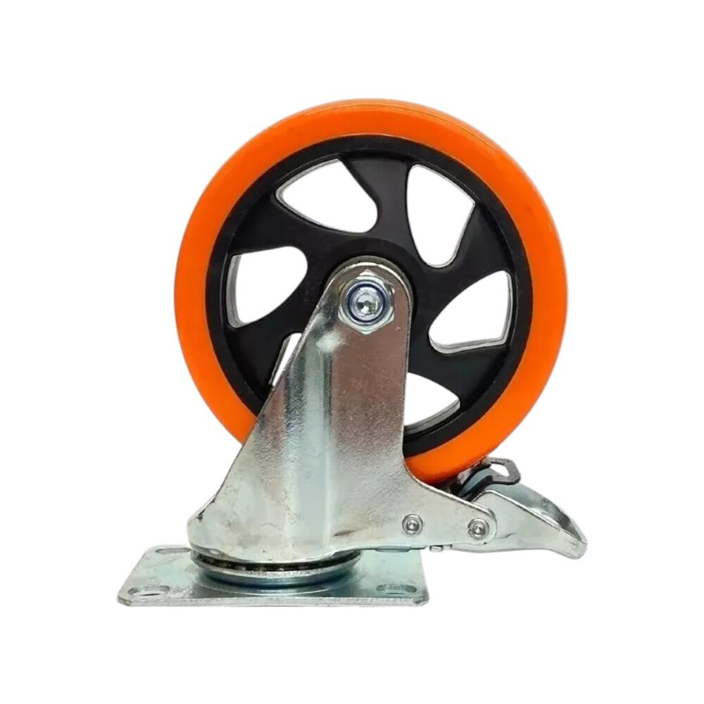 Set X4 Ruedas De 5 Pulgada Giratoria Para Muebles Con Frenos image number 1.0