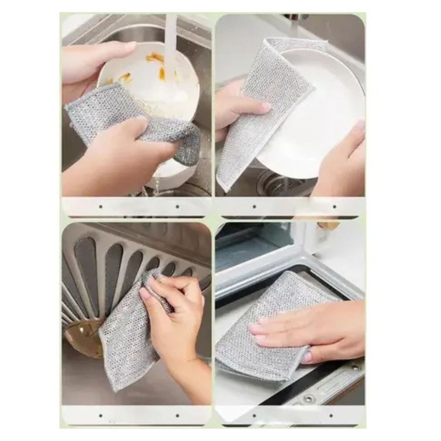 Pack 3 X 5 Unidades Pa&ntilde;o De Limpieza Alambre Multiuso Trapo Cocina image number 2.0
