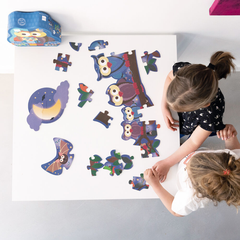 Puzzle 39pcs Doble Con Forma Buho Scratch Europe image number 5.0