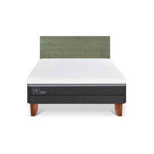 Cama Europea Cic Ortopedic Advance / 2 Plazas / Base Normal + Respaldo