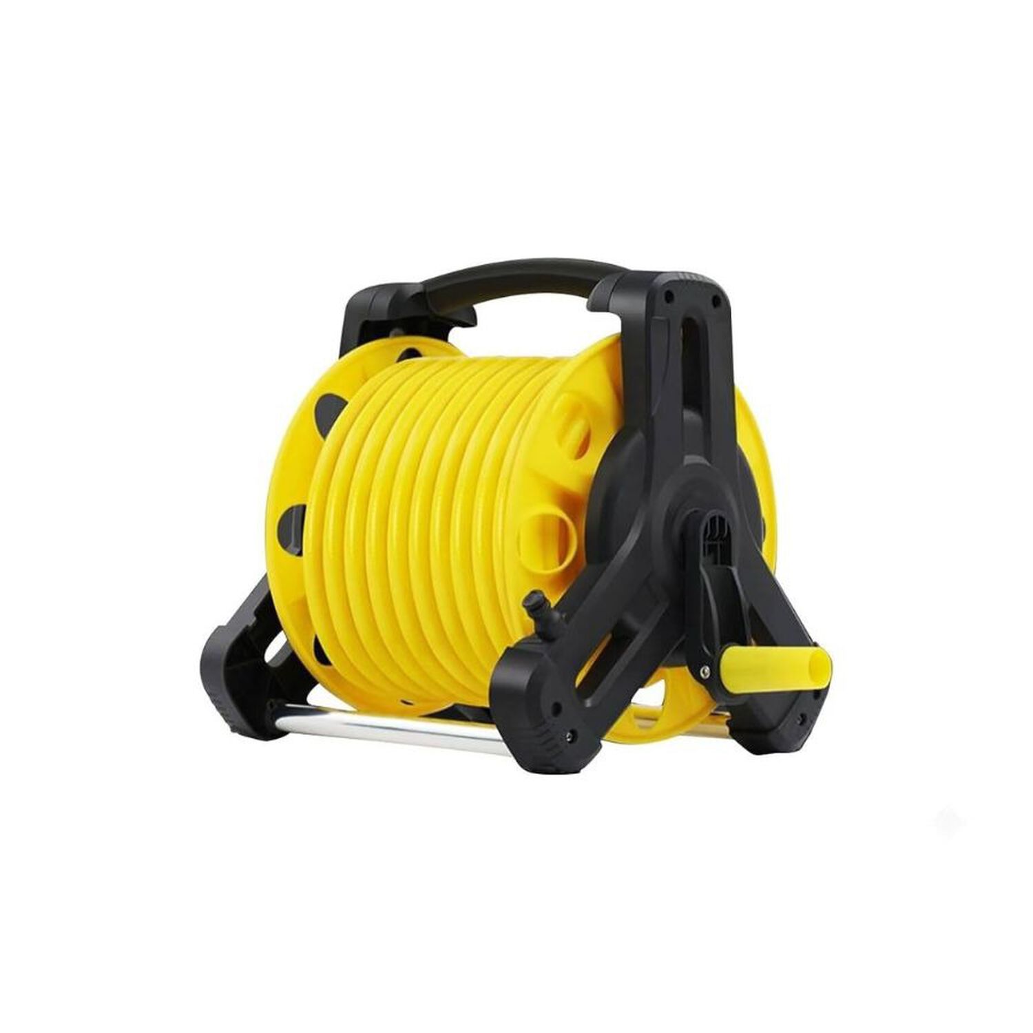 Manguera Retractil Multiuso Con Riel Para Jardin 15m Amarilla image number 0.0