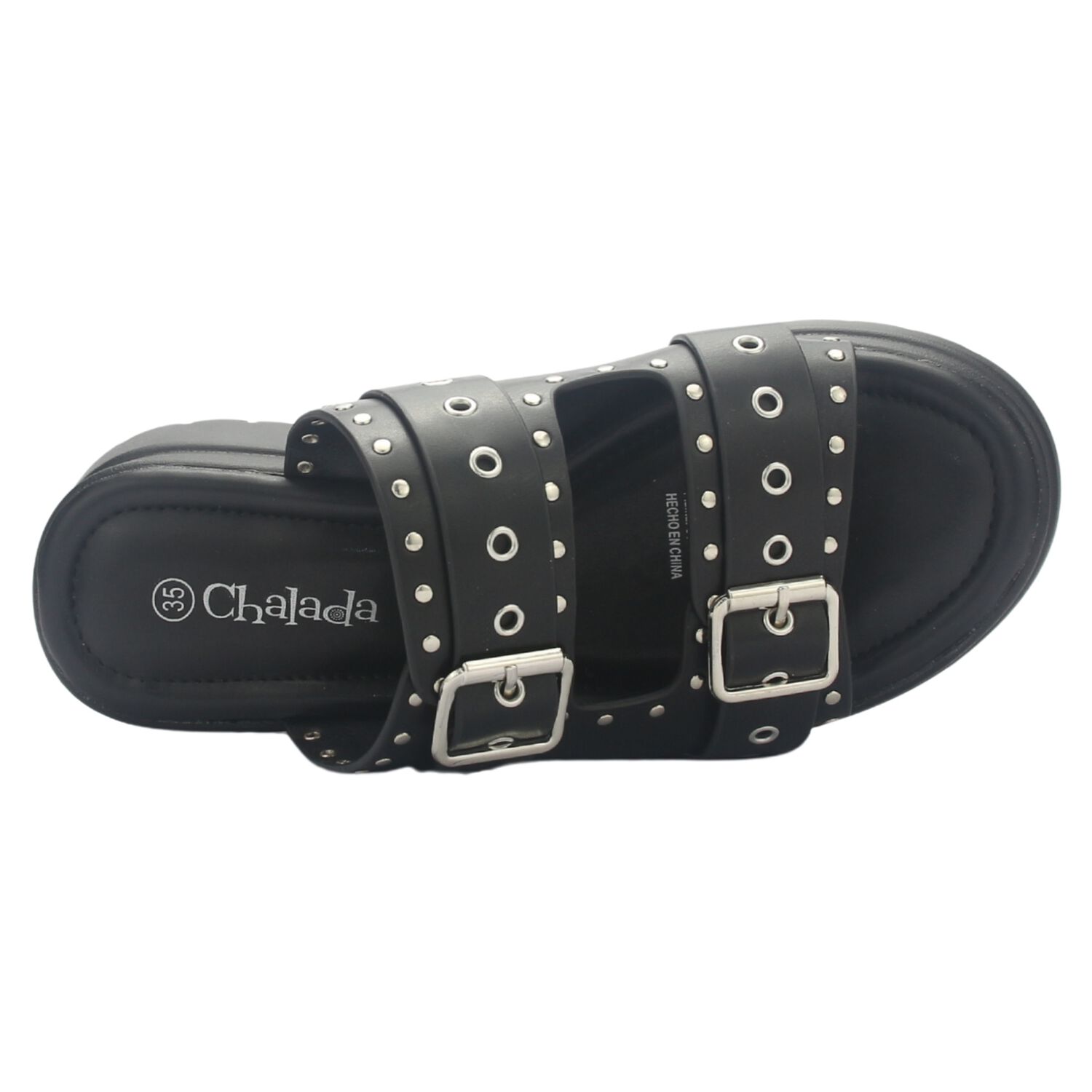 Sandalia Mujer Chalada Pop-1 Negro Casual image number 4.0