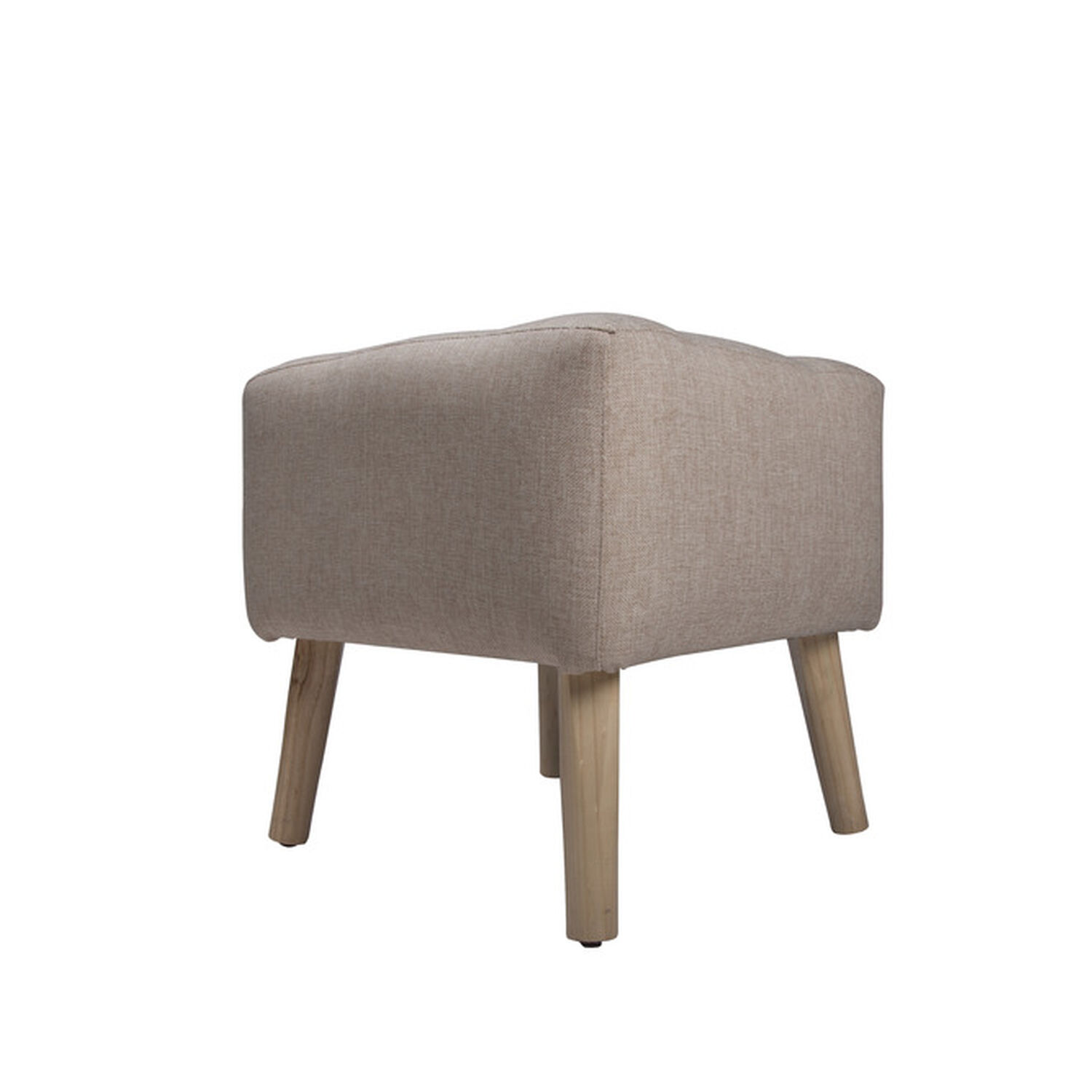 Pouf Alemania Beige Amalfi 42x42x43 Cm M&aacute;xima Design image number 3.0