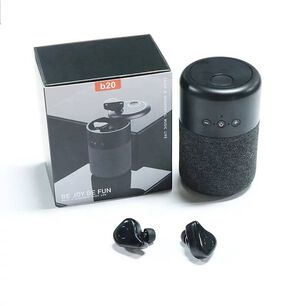 Parlante Bluetooth 2 En 1 Con Audifonos