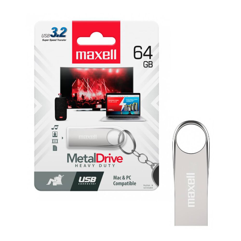Pendrive Maxell Metal 64gb Usb 3.2 image number 3.0
