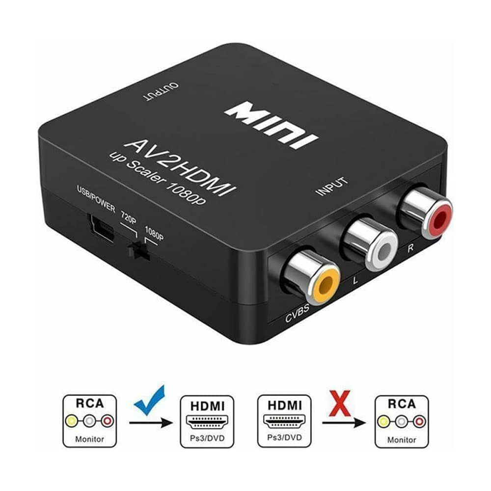 Conversor De Entrada Rca A Salida Hdmi Full Hd 1080p image number 6.0