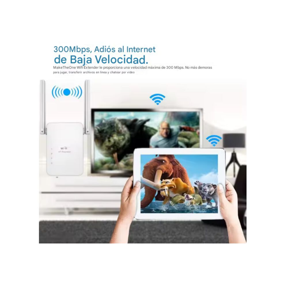 Repetidor Amplificador Wifi 300 Mbps Inalámbrico Mini Router image number 7.0