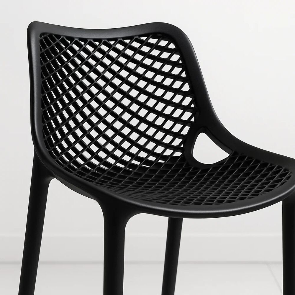 Taburete Piso De Bar Terraza Exterior Air Berl&iacute;n - Negro image number 5.0