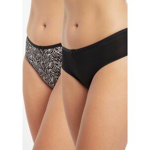 Pack 2x Pantaletas Microfibra P214.15-neg Kayser