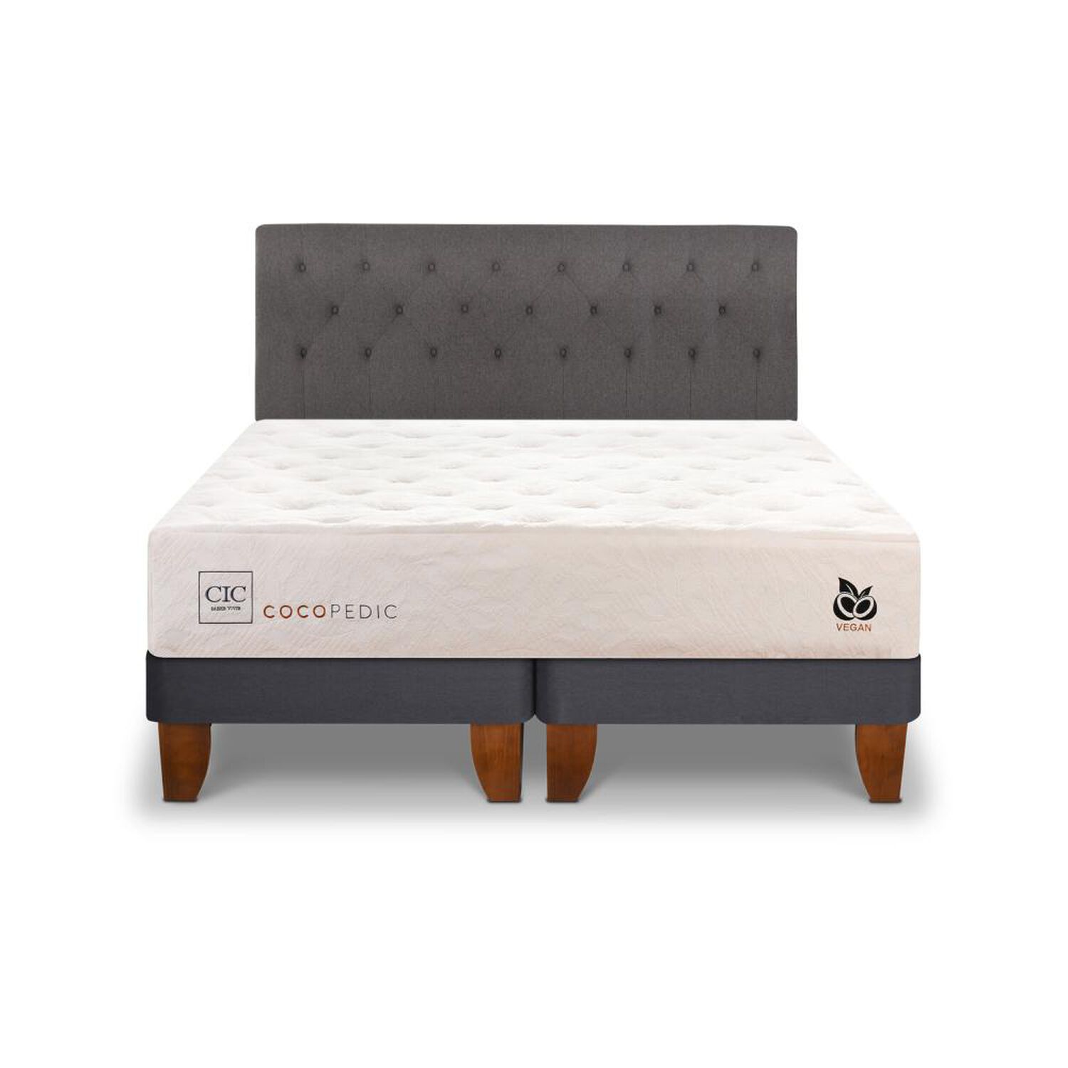 Cama Europea Cic Cocopedic / King / Base Dividida + Respaldo image number 0.0