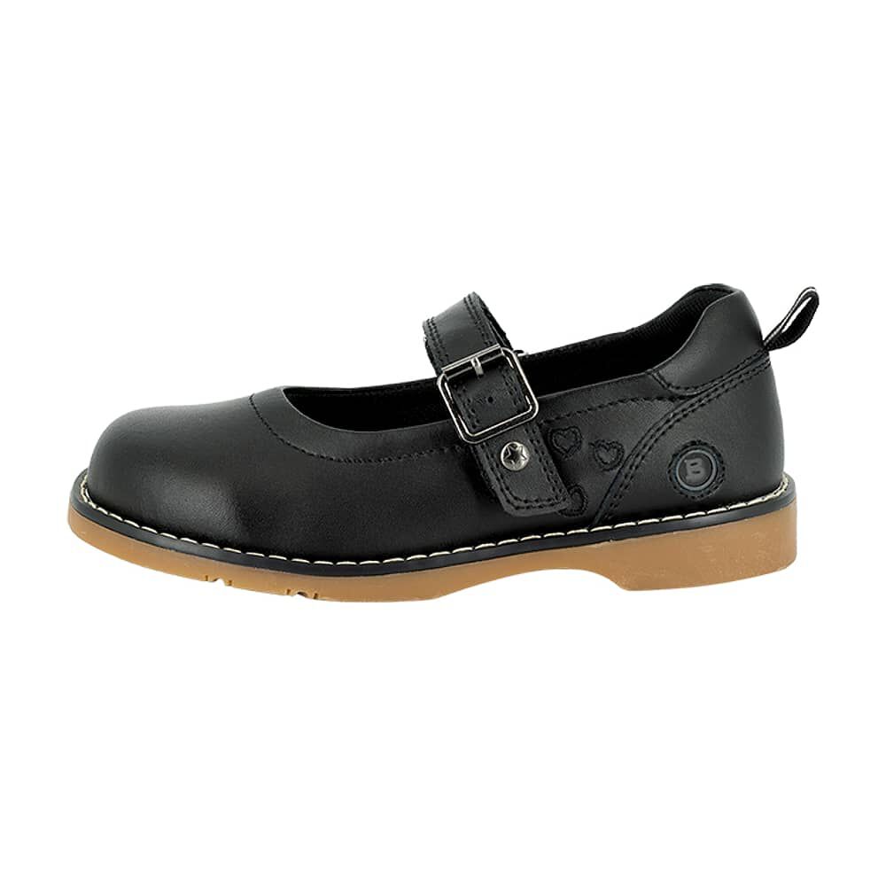 Zapato Escolar De Cuero Britton Negro Bamboo image number 1.0