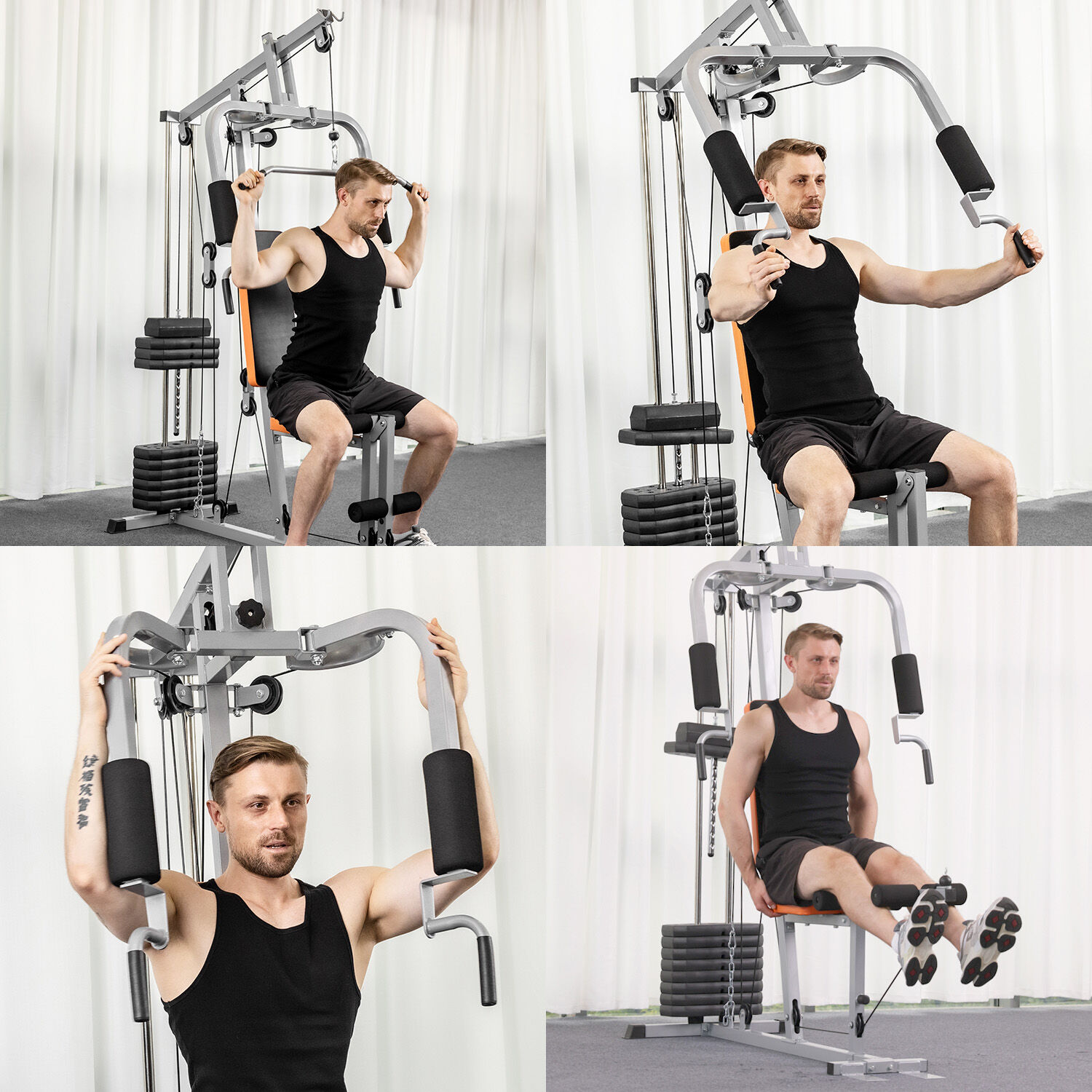 Home Gym Multifuncional Atletis Tf-3000 Gris image number 7.0