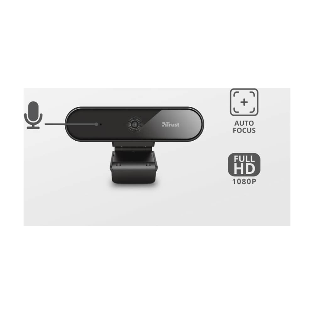 Webcam Profesional Full Hd Trust Tyro Con Mic Y Auto Focus image number 6.0