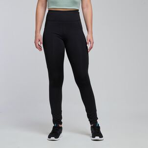 Calza Deportiva Lisa Tiro Alto Regular Mujer Wetland