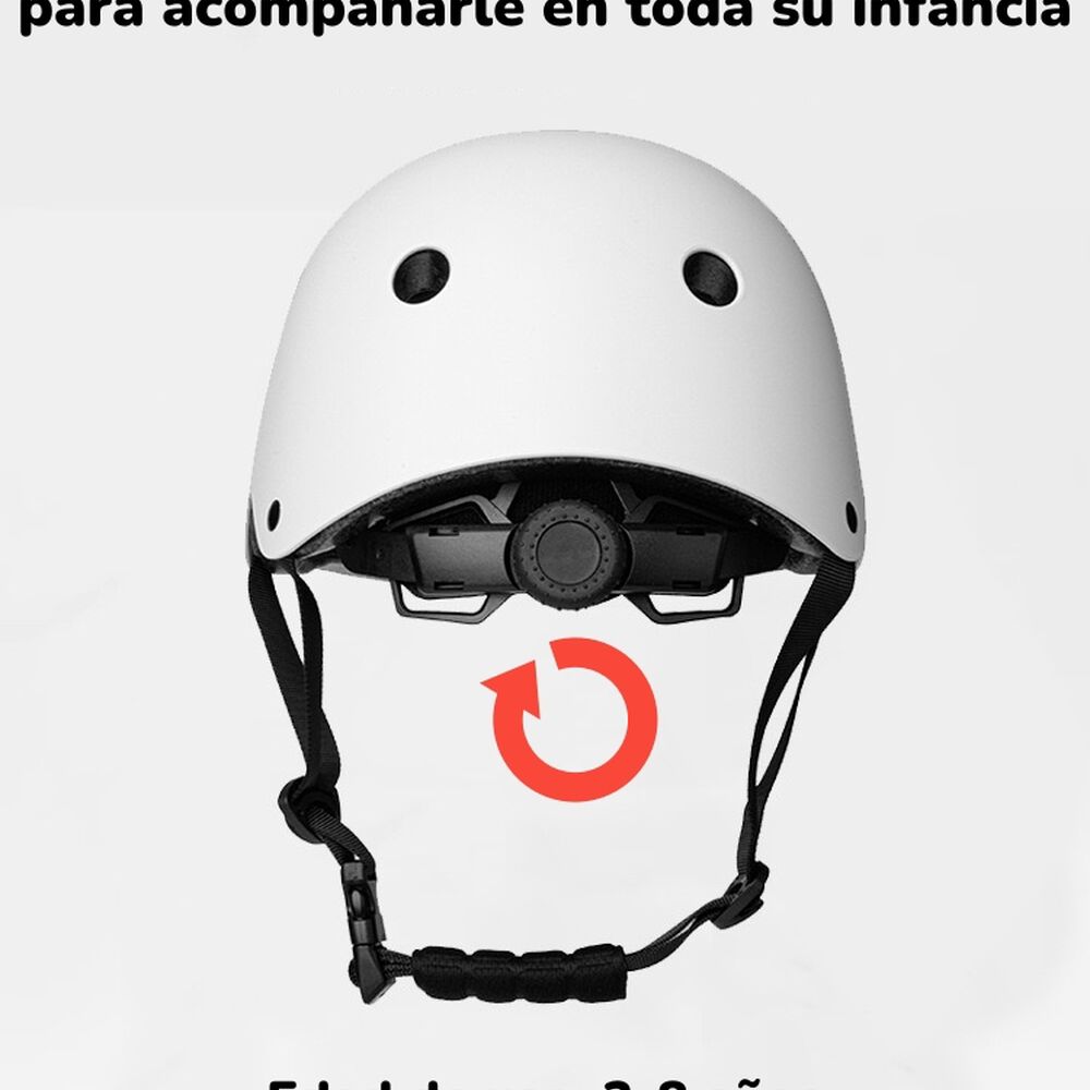 Casco Infantil Bicicleta Regulable Fantasy Blanco Lubabycas image number 6.0