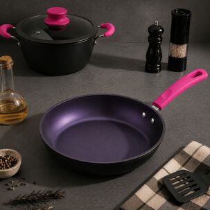 Bater&iacute;a De Cocina Vitta Cherry 7 Piezas Aluminio Forjado Antiadherente Apta Inducci&oacute;n
