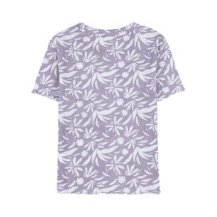 Polera Crop Estampada Manga Corta Cuello Redondo Mujer Freedom