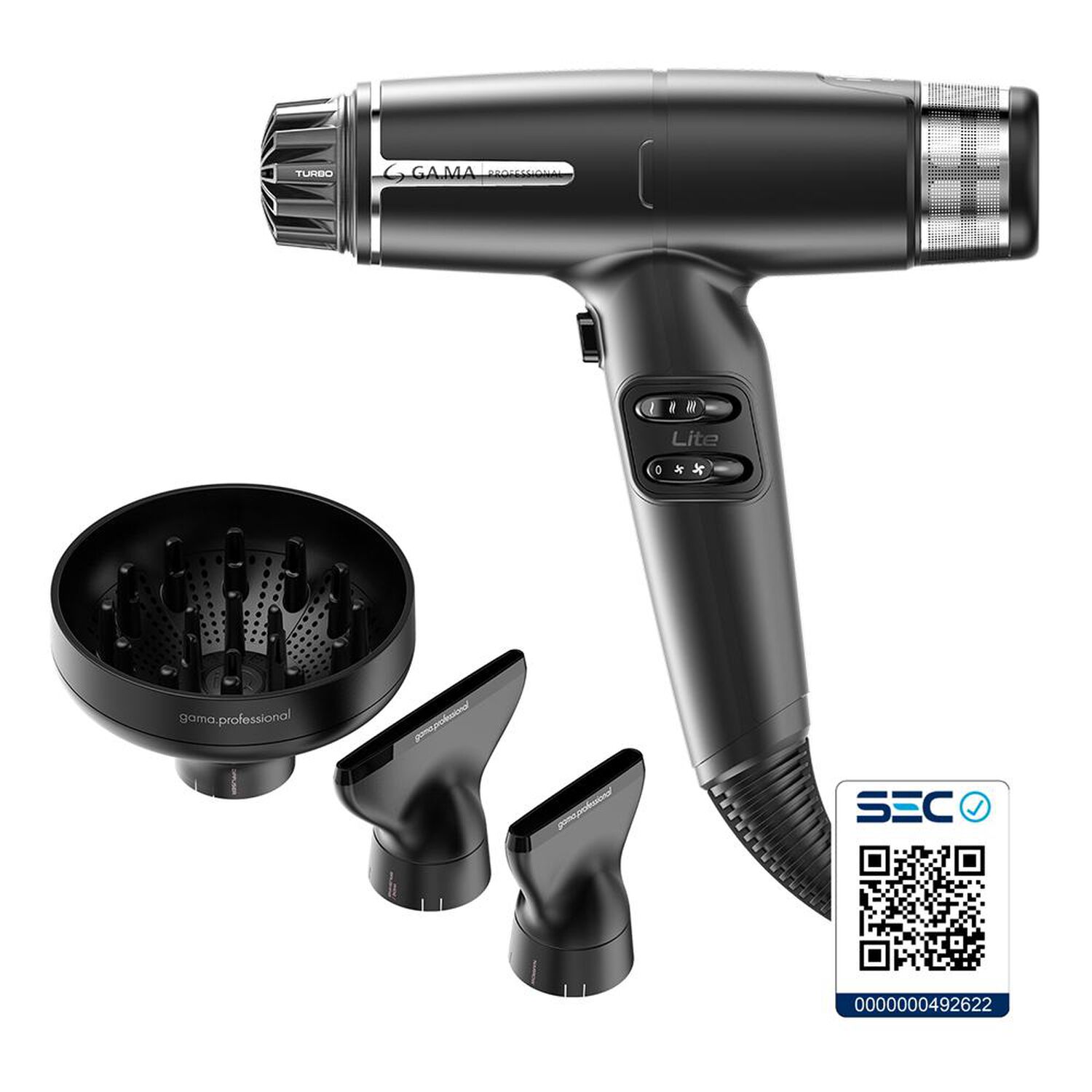 Secador De Pelo Gama Iq Lite Black image number 12.0