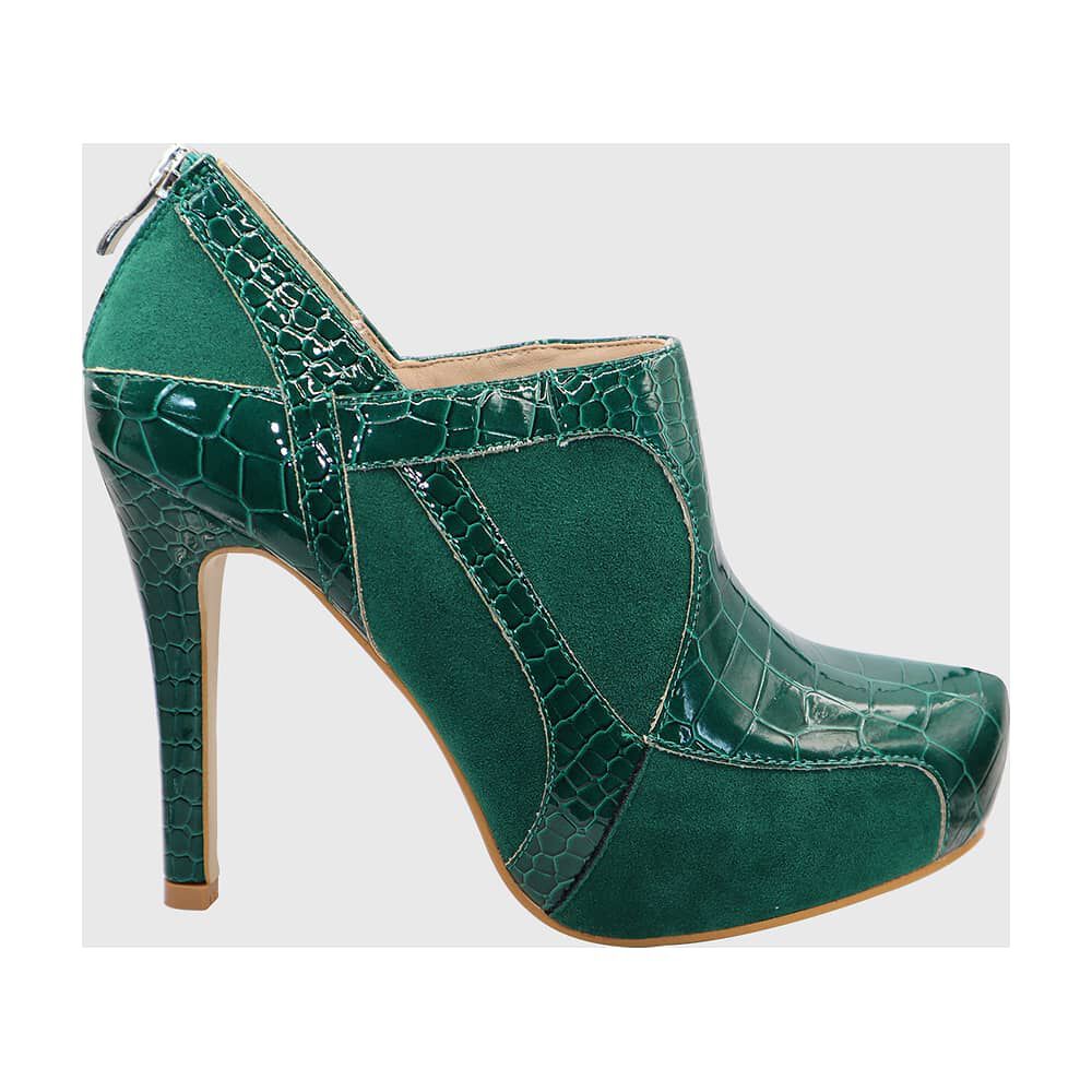 Botin Taco Aguja Verde image number 1.0