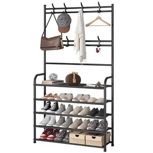 Zapatero Organizador 3 En 1 Zapatos Armario Perchero