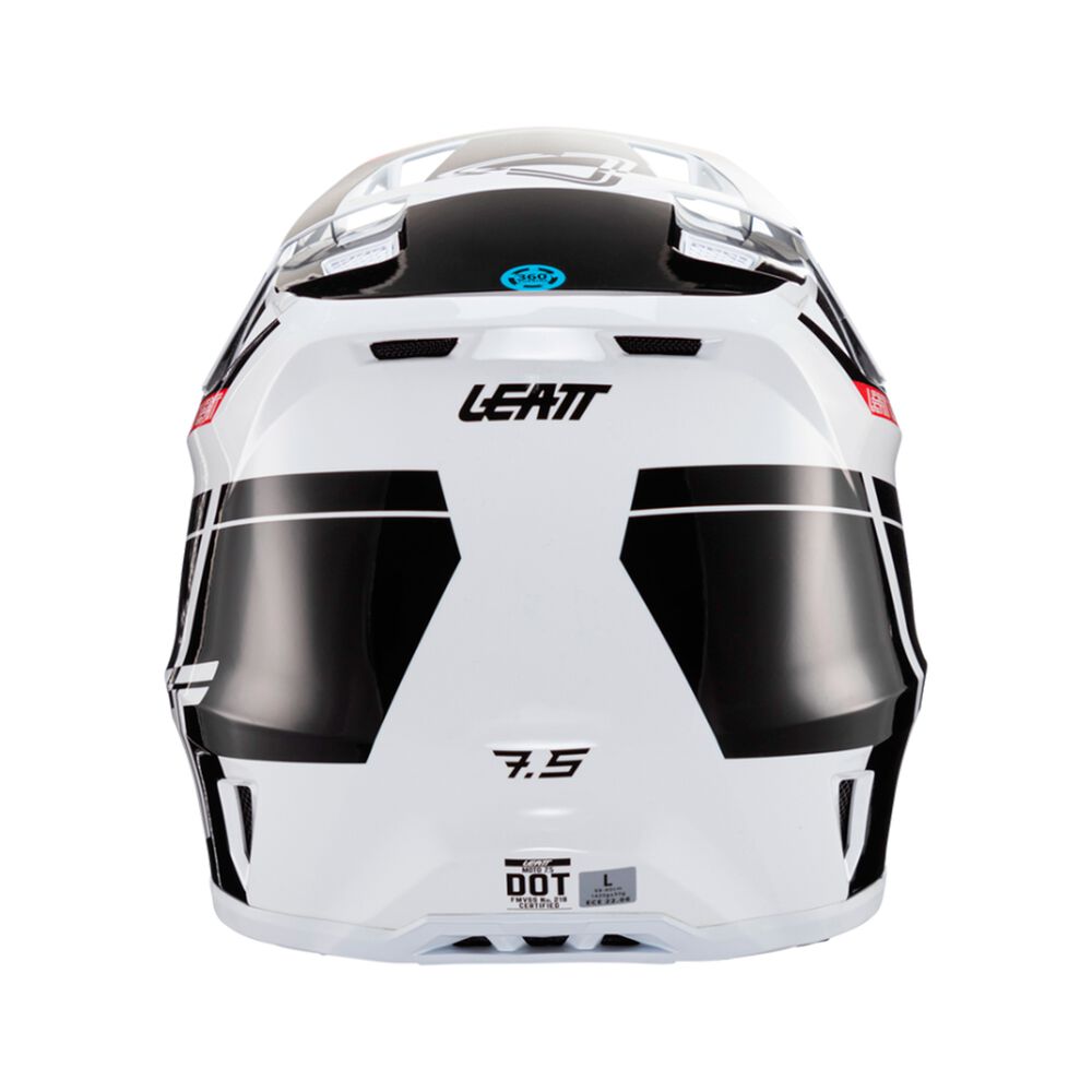 Kit Leatt Casco Con Antiparra Moto 7.5 V24 Negro Blanco Xxl image number 5.0
