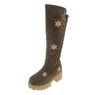 Bota Ni&ntilde;a Bordada Taupe Via Franca Art. Ni815-1 / Via Franca