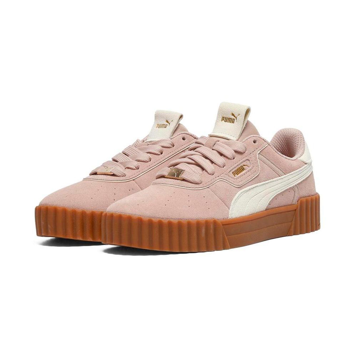 Zapatilla Urbana Mujer Puma Carina 3.0 Luxe Sd Rose Latte-alpine Snow image number 1.0